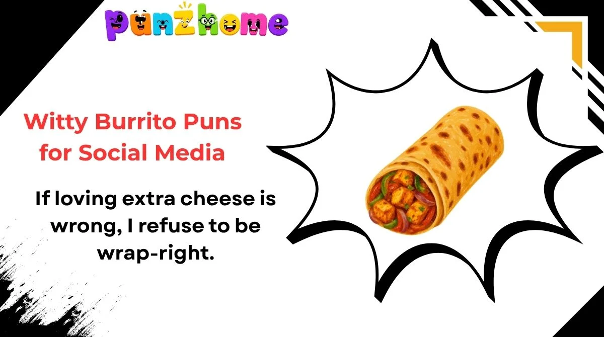 Witty Burrito Puns for Social Media Witty Burrito Puns for Social Media