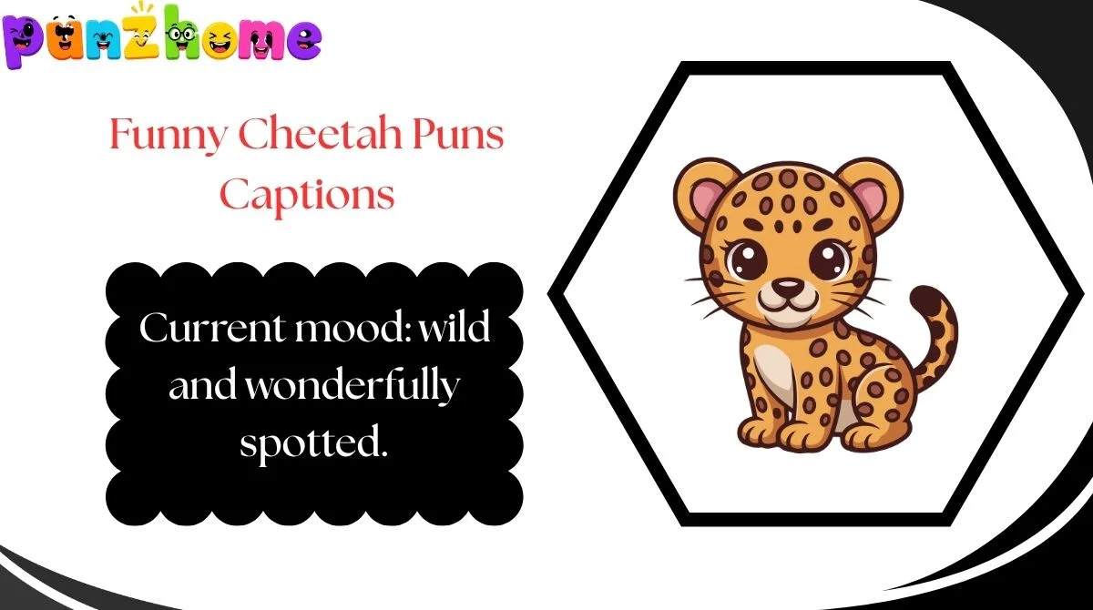 Funny Cheetah Puns Captions