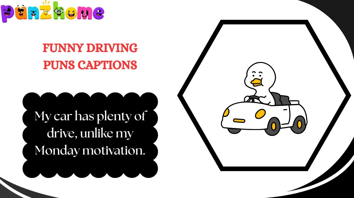 Funny Driving Puns Captions