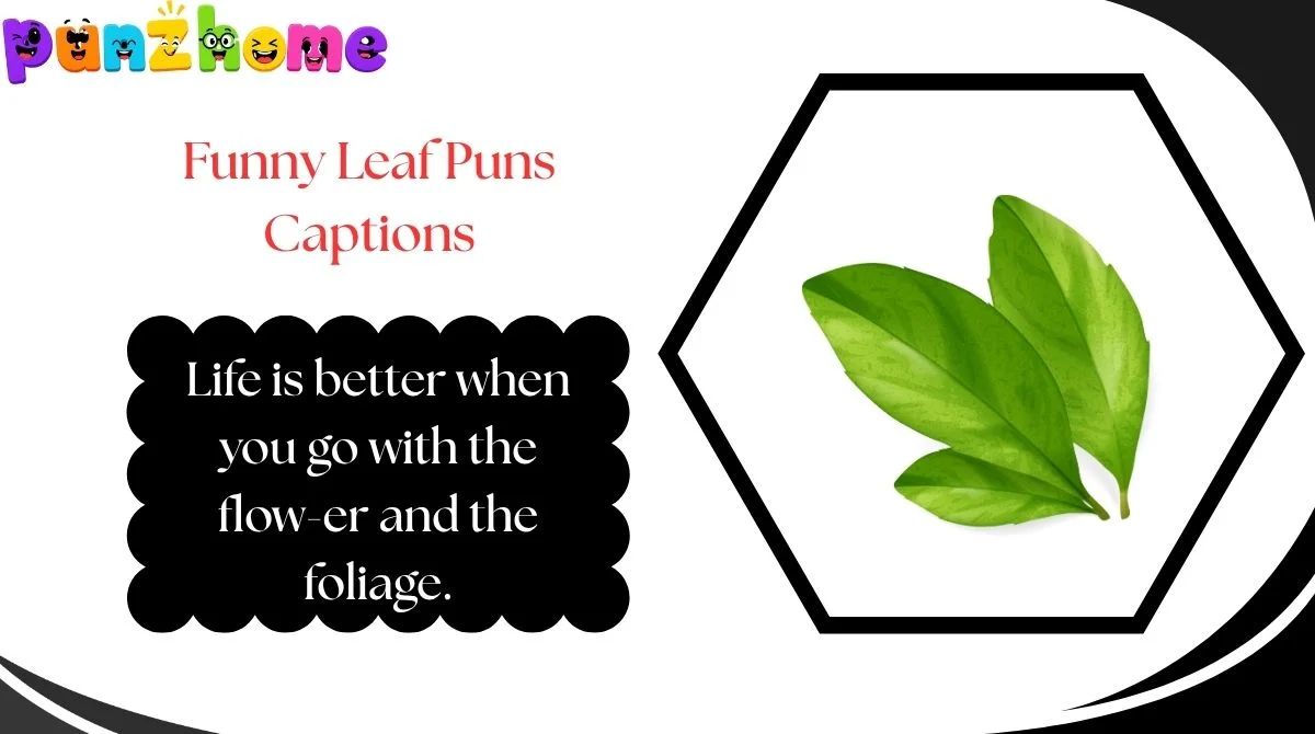 Funny Leaf Puns Captions
