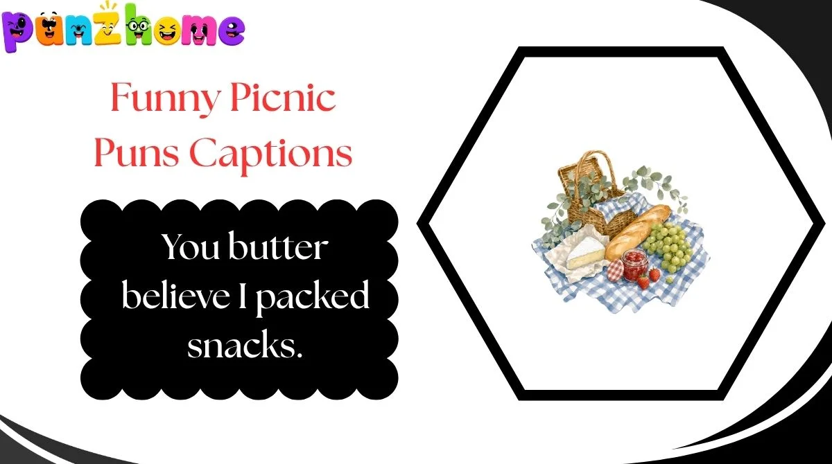 Funny Picnic Puns Captions