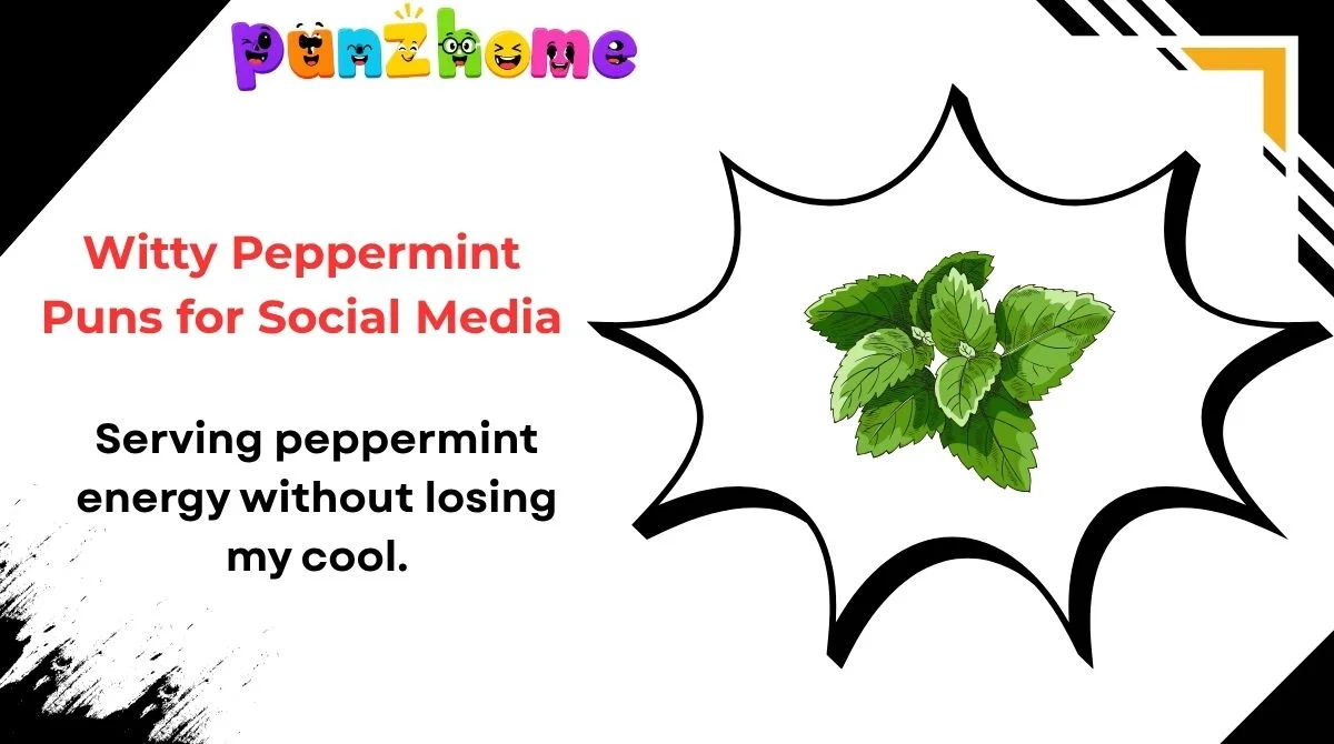 Witty Peppermint Puns for Social Media