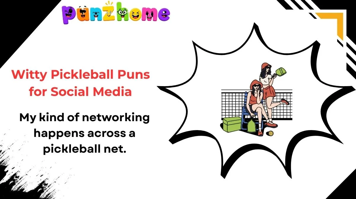 Witty Pickleball Puns for Social Media