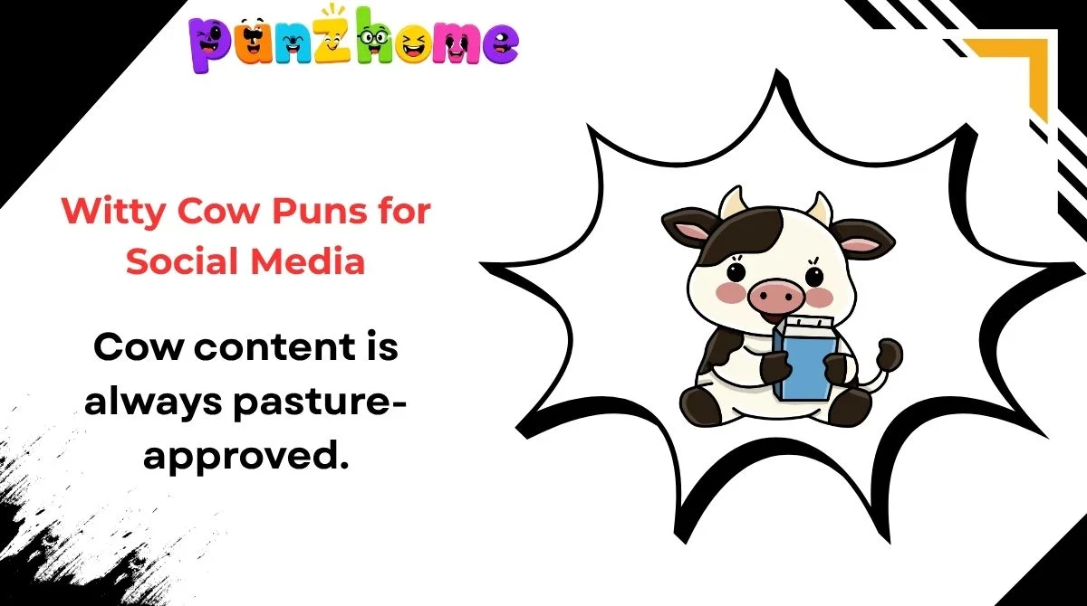 Witty Cow Puns for Social Media
