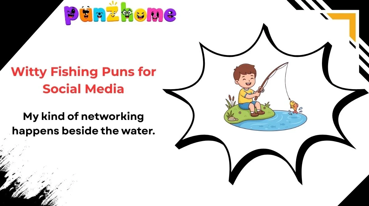 Witty-Fishing-Puns-for-Social-Media Witty Fishing Puns for Social Media