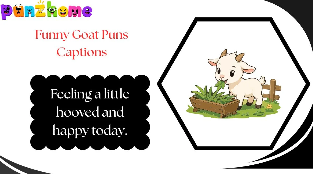 Funny Goat Puns Captions