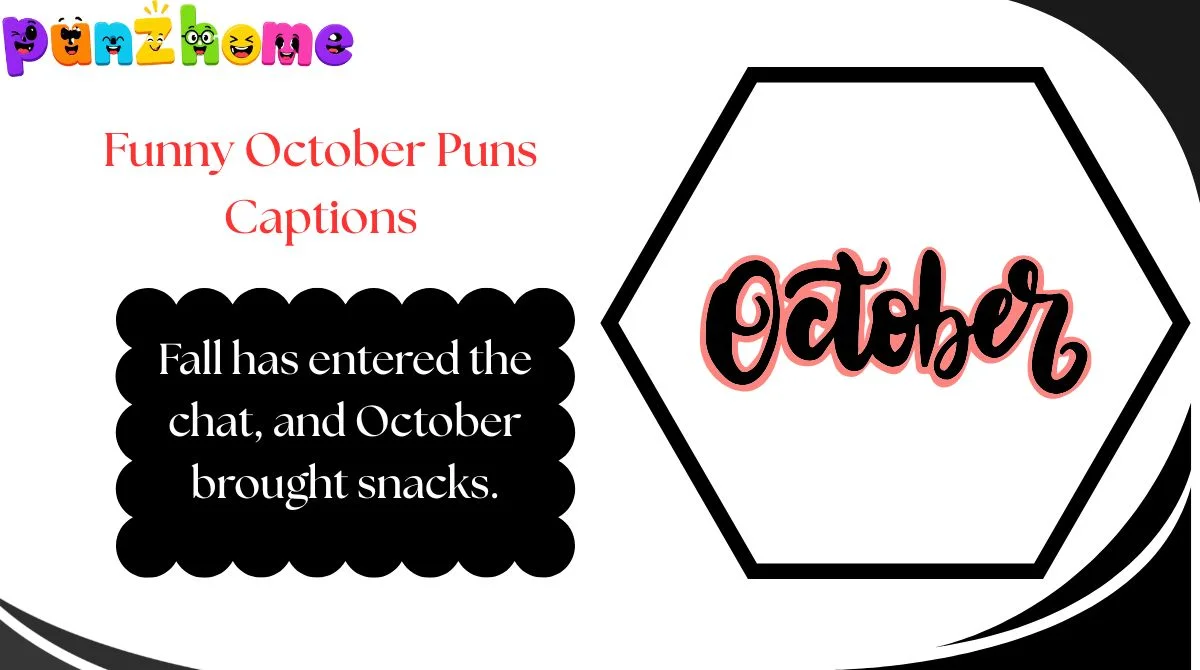 Funny October Puns Captions