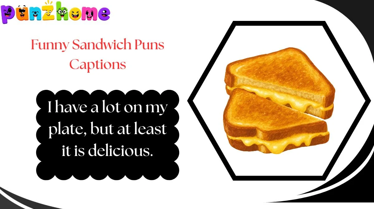 Funny Sandwich Puns Captions
