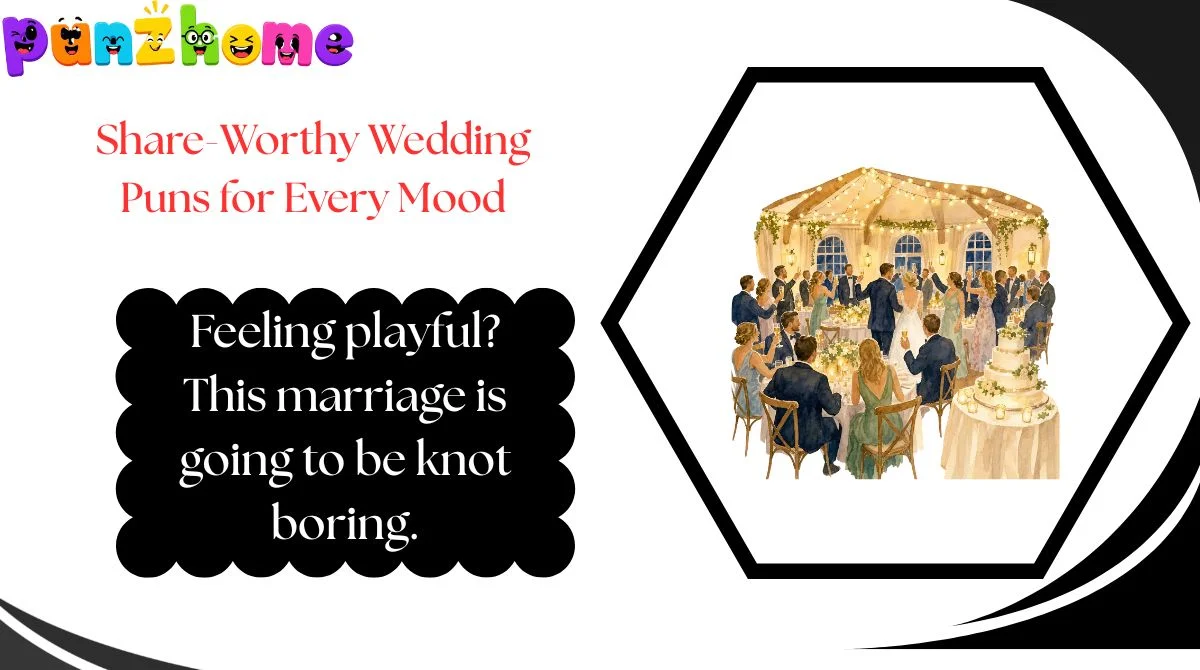 Share-Worthy Wedding Puns for Every Mood