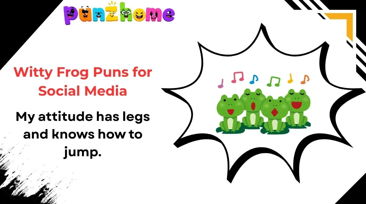 Witty Frog Puns for Social Media