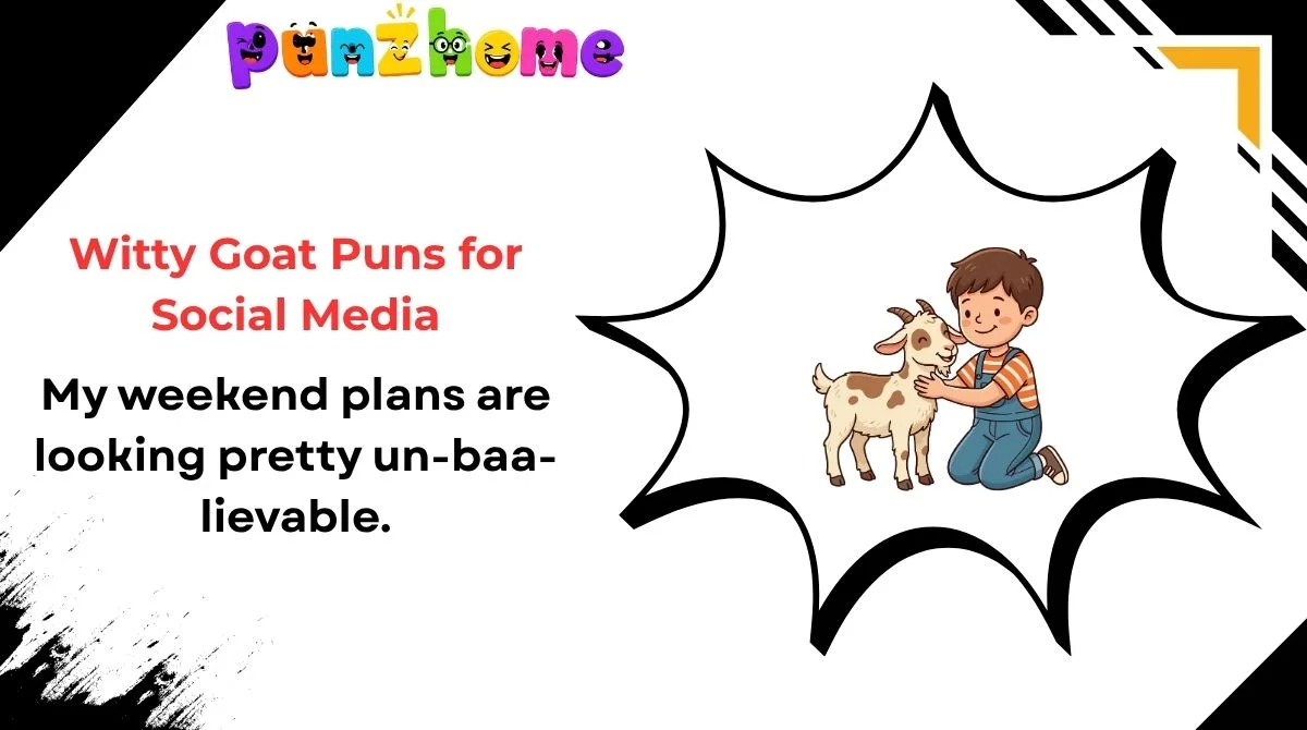 Witty Goat Puns for Social Media
