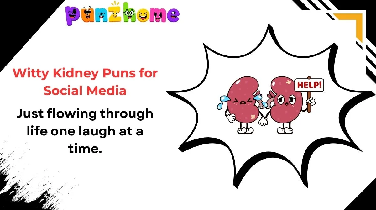 Witty Kidney Puns for Social Media