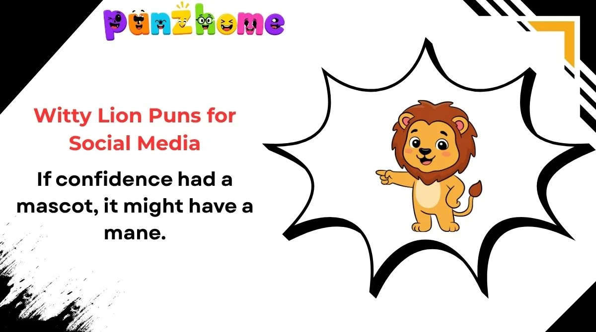 Witty Lion Puns for Social Media