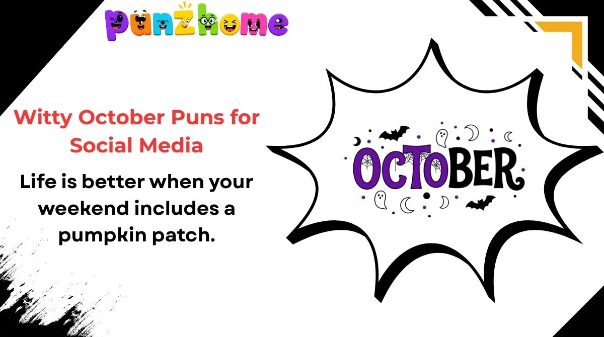 Witty October Puns for Social Media