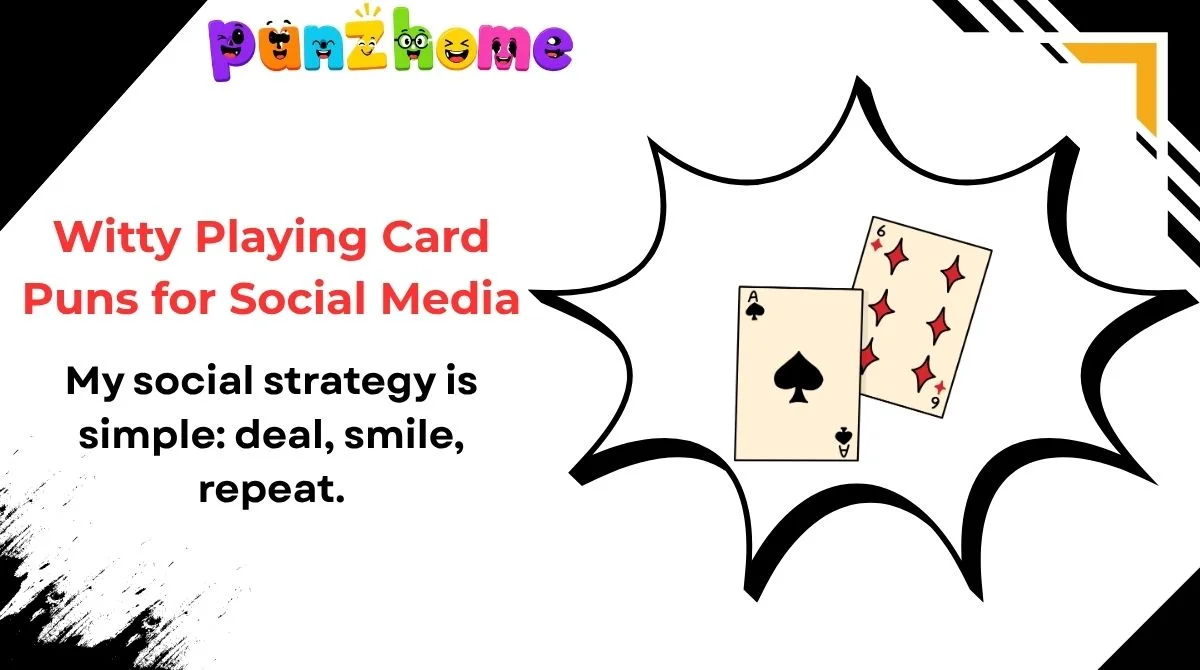 Witty Playing Card Puns for Social Media