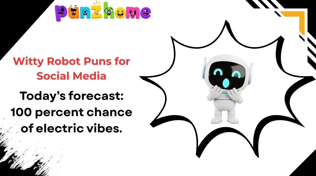 Witty Robot Puns for Social Media