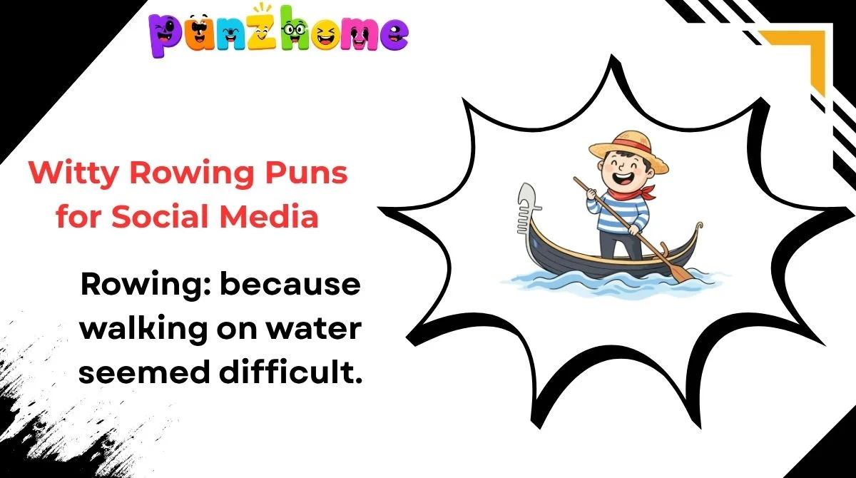 Witty Rowing Puns for Social Media